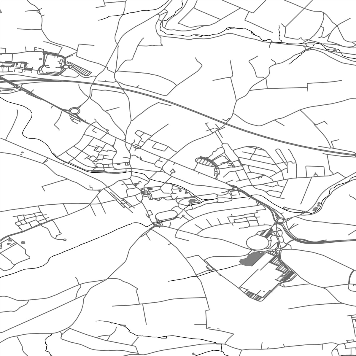 ROAD MAP OF MAMER, LUXEMBOURG BY MAPBAKES