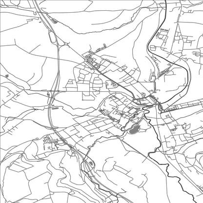 ROAD MAP OF MERSCH, LUXEMBOURG BY MAPBAKES