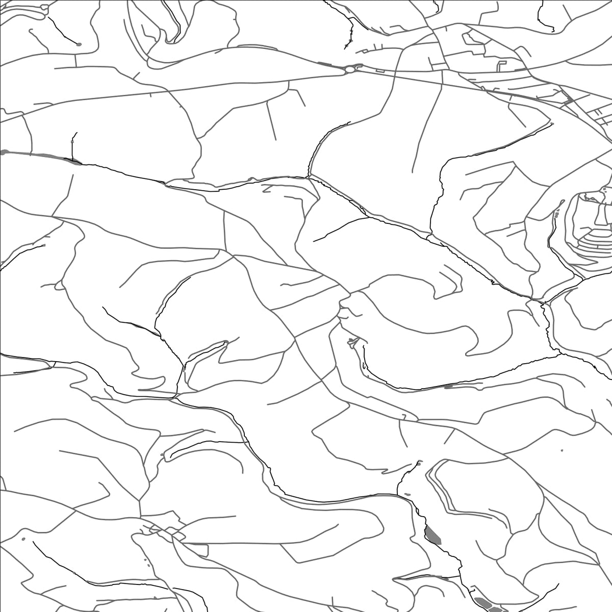 ROAD MAP OF MERSCHEID, LUXEMBOURG BY MAPBAKES
