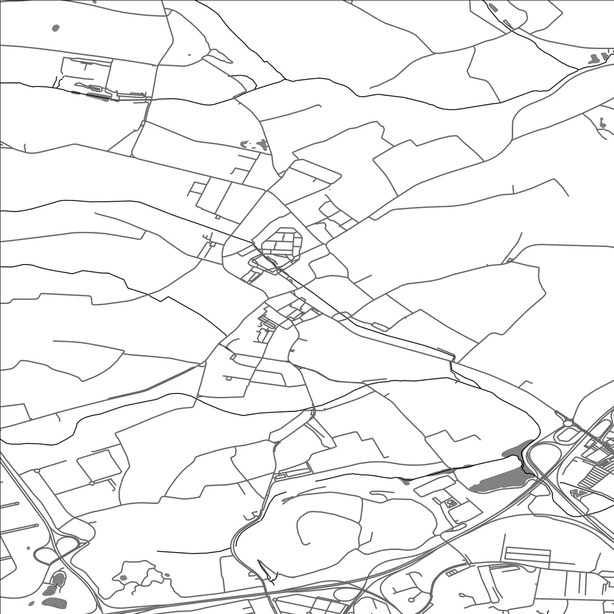 ROAD MAP OF MONDERCANGE, LUXEMBOURG BY MAPBAKES
