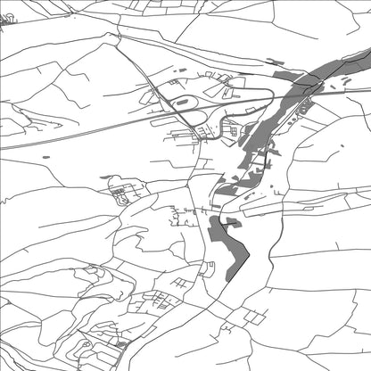 ROAD MAP OF MÜNSBACH, LUXEMBOURG BY MAPBAKES