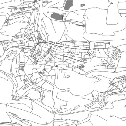 ROAD MAP OF OBERCORN, LUXEMBOURG BY MAPBAKES