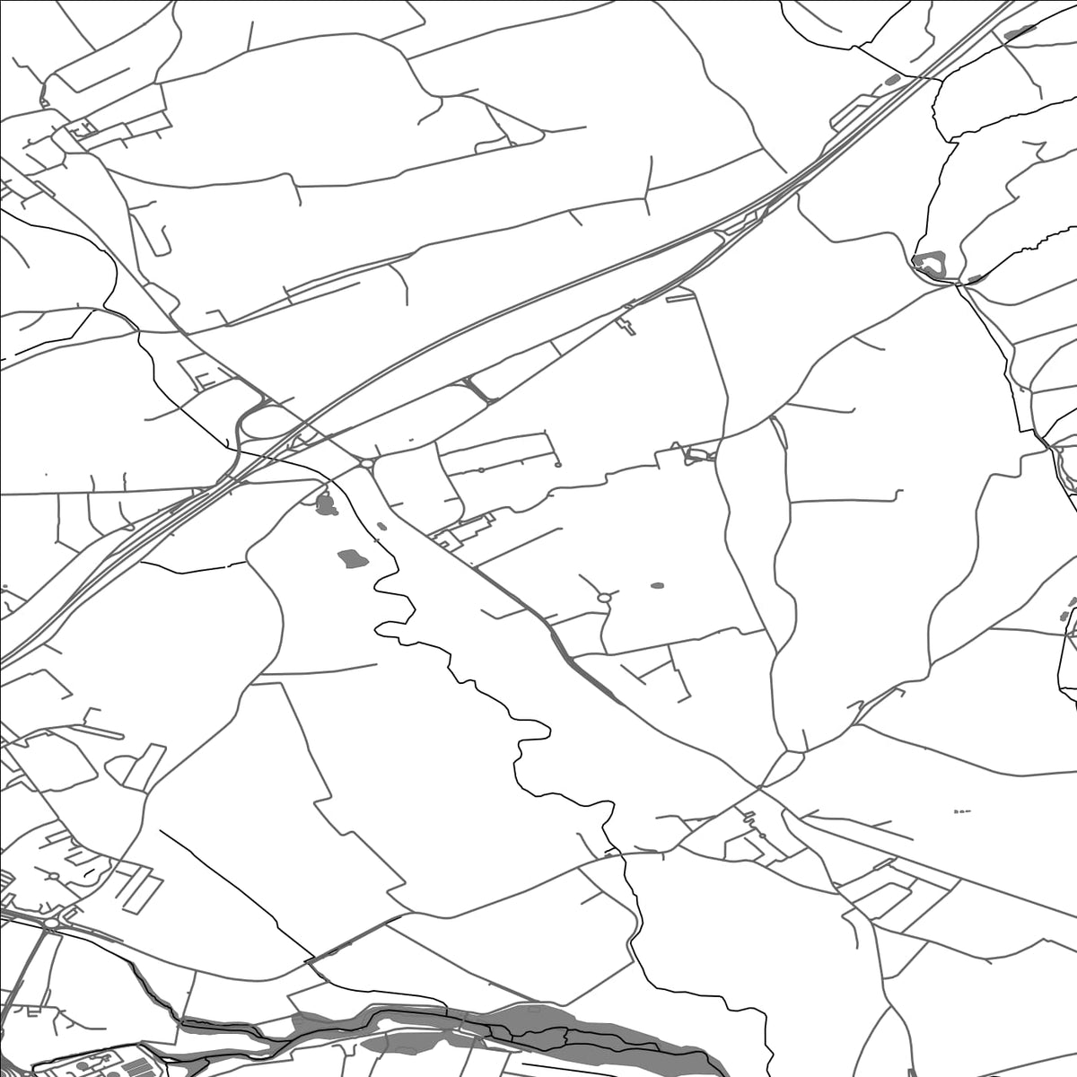 ROAD MAP OF PONTPIERRE, LUXEMBOURG BY MAPBAKES