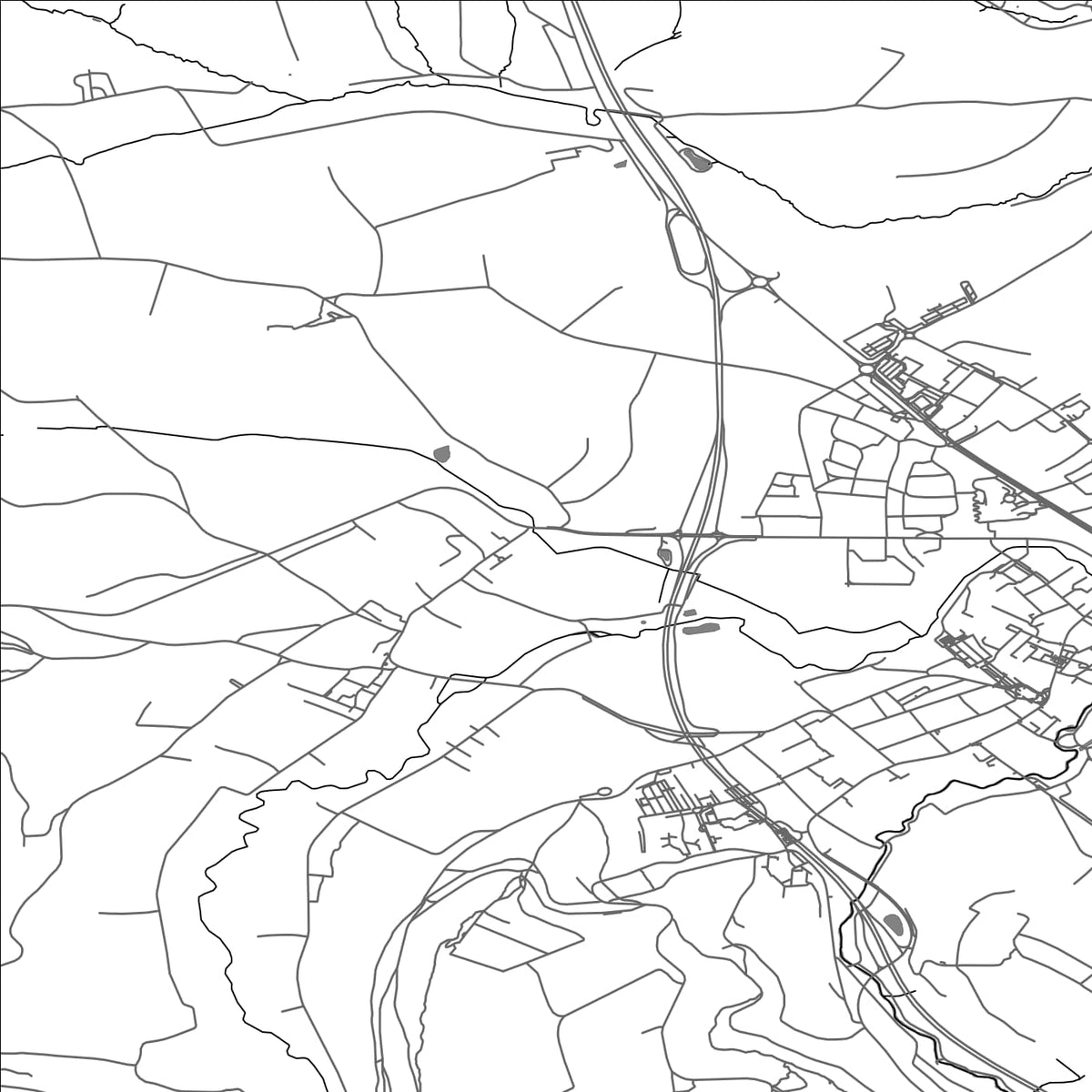 ROAD MAP OF RECKANGE, LUXEMBOURG BY MAPBAKES