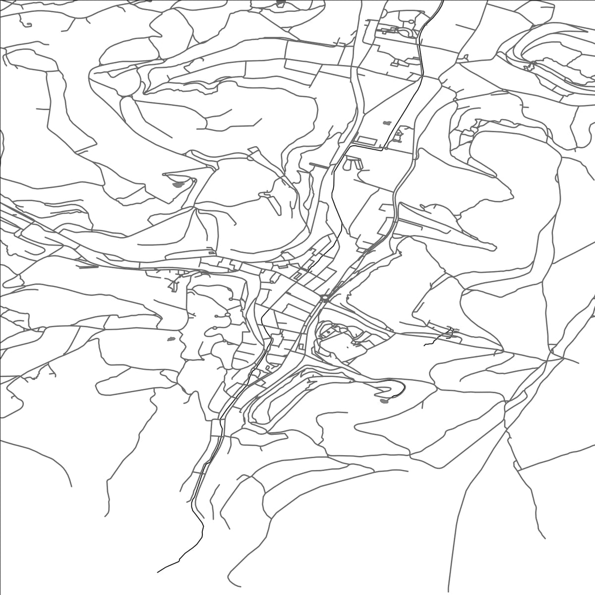 ROAD MAP OF RUMELANGE, LUXEMBOURG BY MAPBAKES