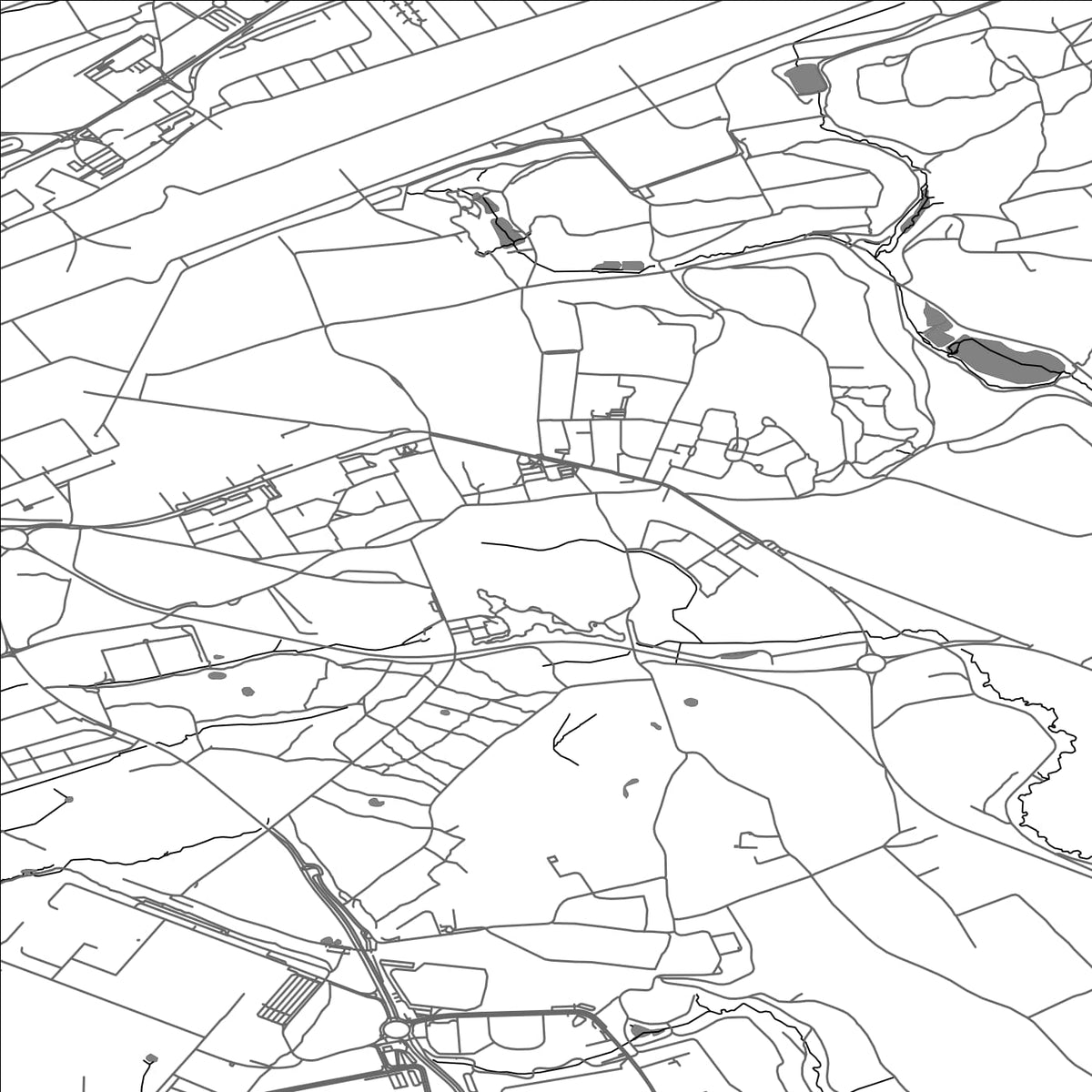 ROAD MAP OF SANDWEILER, LUXEMBOURG BY MAPBAKES