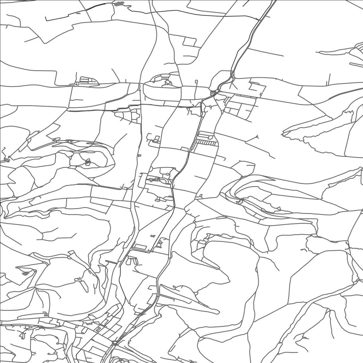 ROAD MAP OF TÉTANGE, LUXEMBOURG BY MAPBAKES