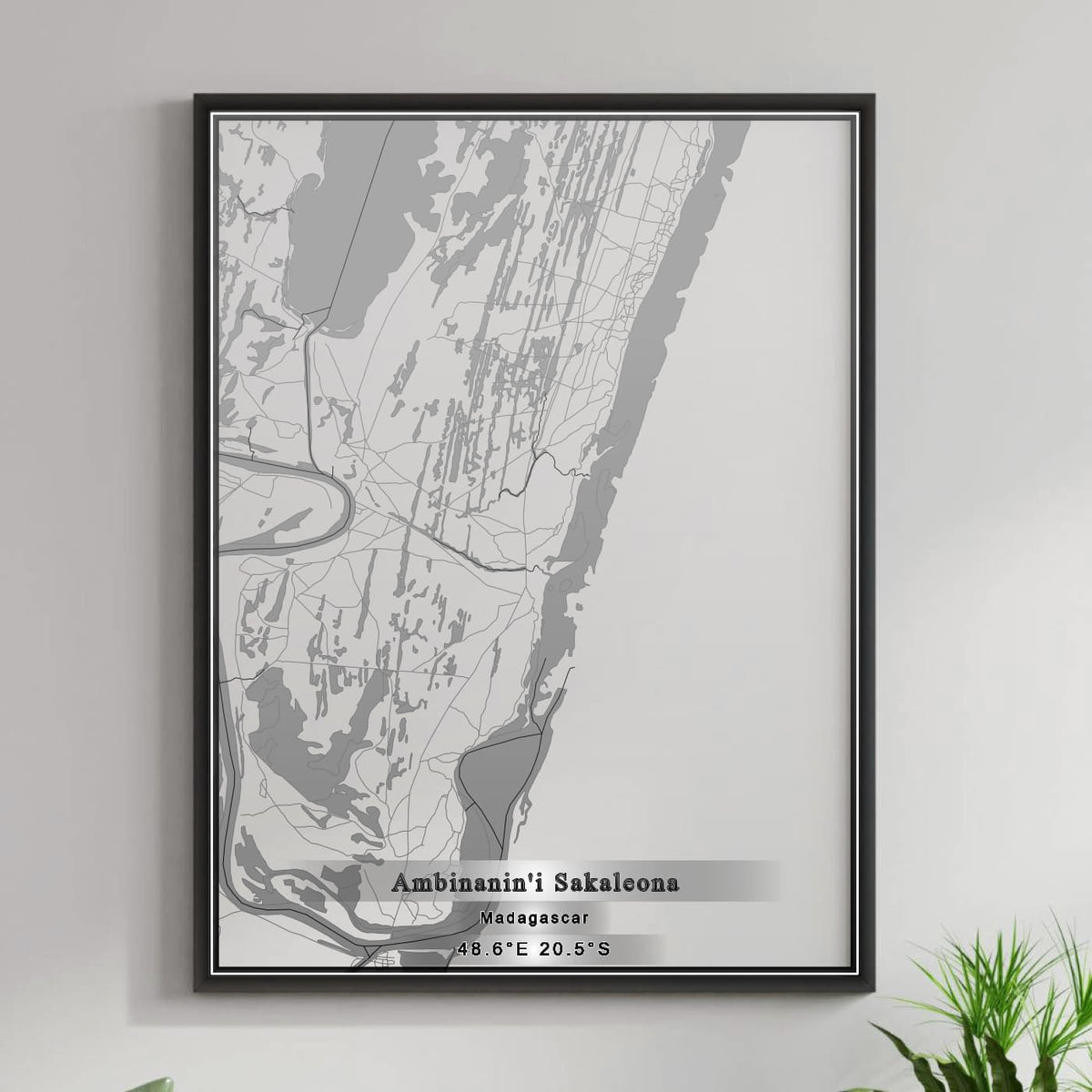 ROAD MAP OF AMBINANIN'I SAKALEONA, MADAGASCAR BY MAPBAKES