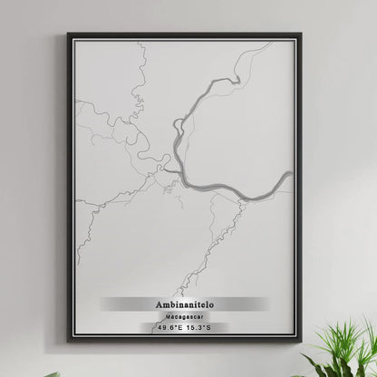 ROAD MAP OF AMBINANITELO, MADAGASCAR BY MAPBAKES