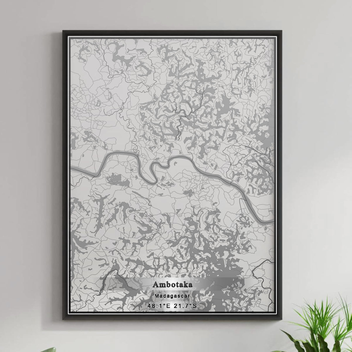ROAD MAP OF AMBOTAKA, MADAGASCAR BY MAPBAKES