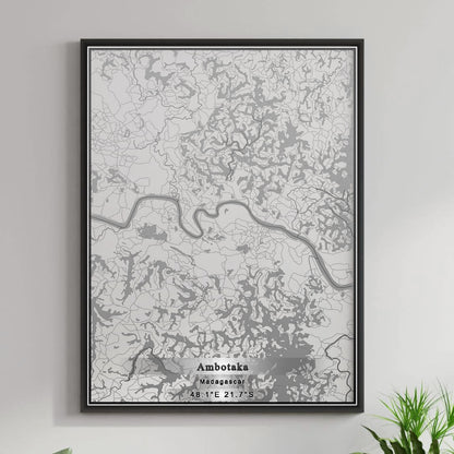 ROAD MAP OF AMBOTAKA, MADAGASCAR BY MAPBAKES