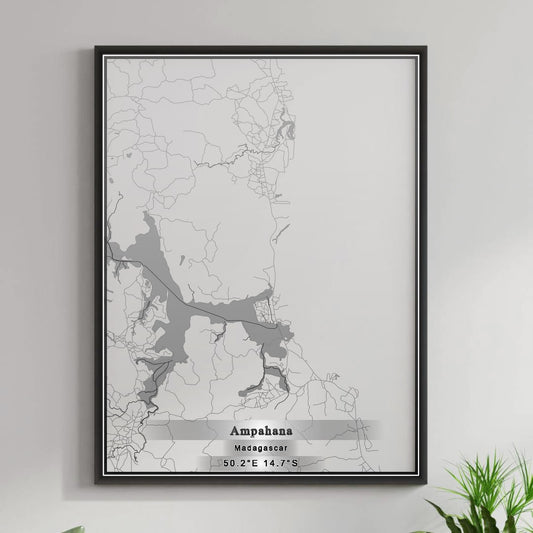 ROAD MAP OF AMPAHANA, MADAGASCAR BY MAPBAKES
