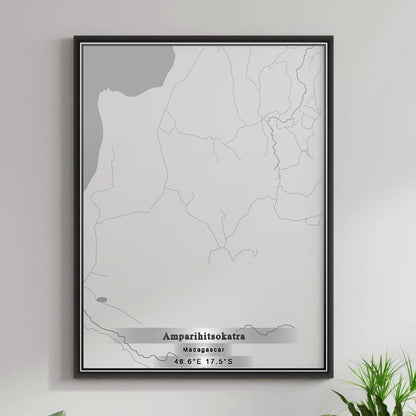 ROAD MAP OF AMPARIHITSOKATRA, MADAGASCAR BY MAPBAKES