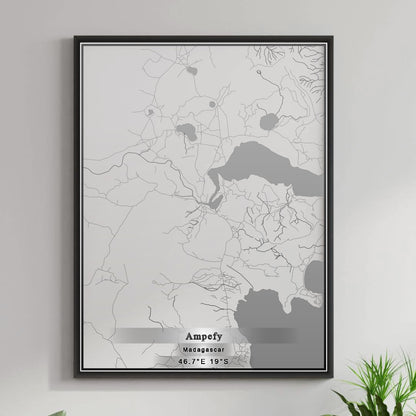 ROAD MAP OF AMPEFY, MADAGASCAR BY MAPBAKES