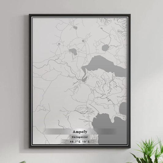 ROAD MAP OF AMPEFY, MADAGASCAR BY MAPBAKES