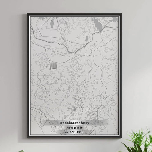 ROAD MAP OF ANDOHARANOFOTSY, MADAGASCAR BY MAPBAKES