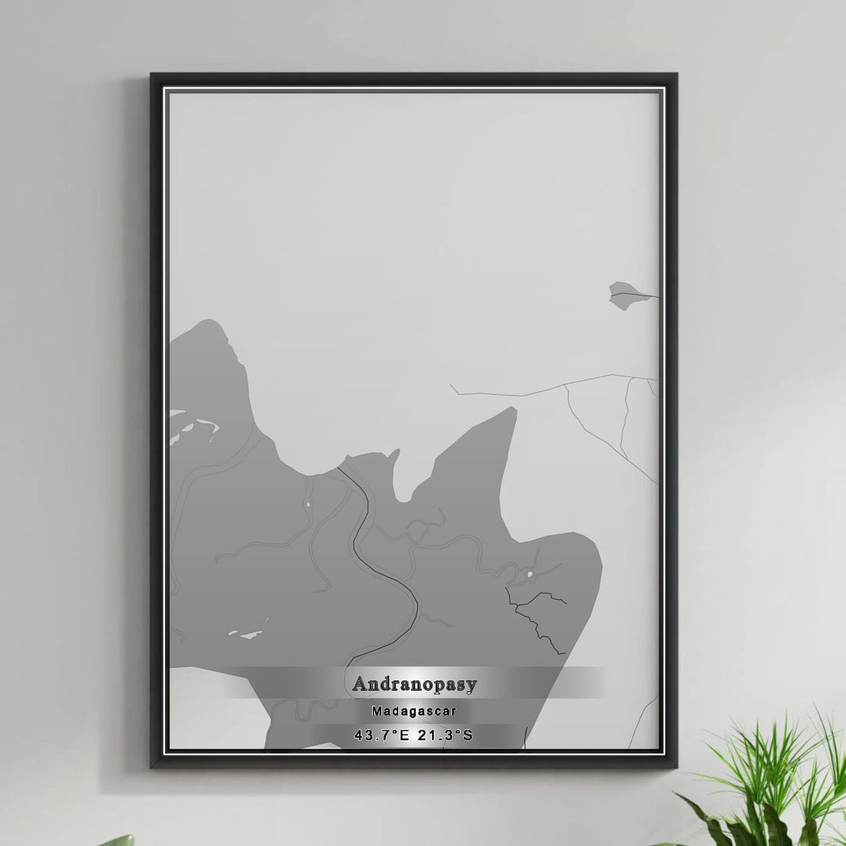 ROAD MAP OF ANDRANOPASY, MADAGASCAR BY MAPBAKES