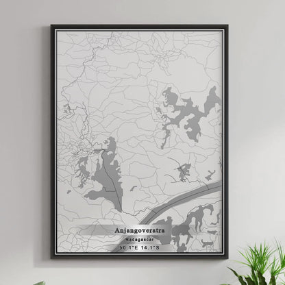 ROAD MAP OF ANJANGOVERATRA, MADAGASCAR BY MAPBAKES