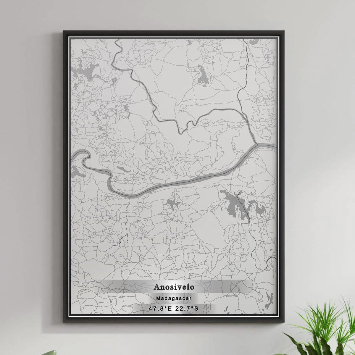 ROAD MAP OF ANOSIVELO, MADAGASCAR BY MAPBAKES