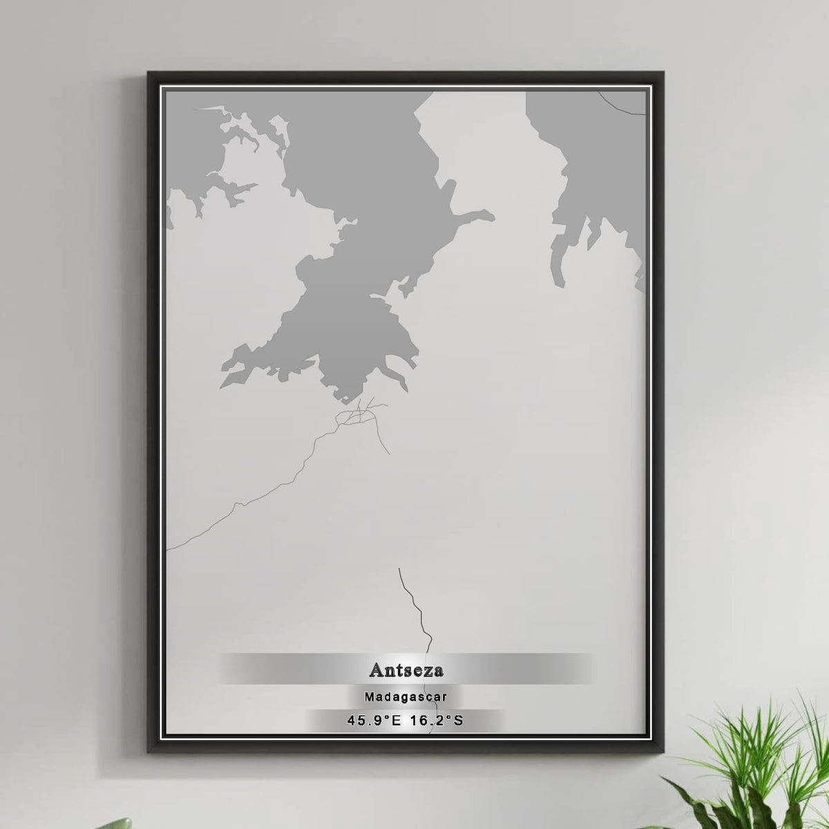ROAD MAP OF ANTSEZA, MADAGASCAR BY MAPBAKES