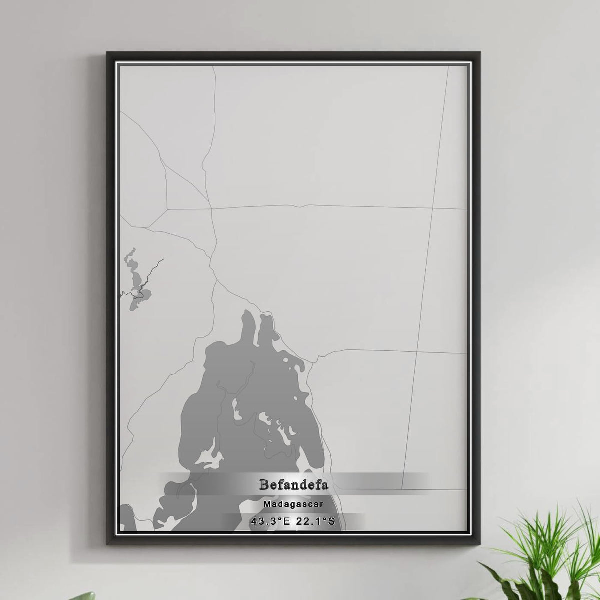 ROAD MAP OF BEFANDEFA, MADAGASCAR BY MAPBAKES