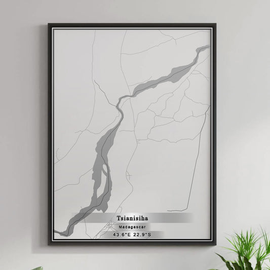 ROAD MAP OF TSIANISIHA, MADAGASCAR BY MAPBAKES