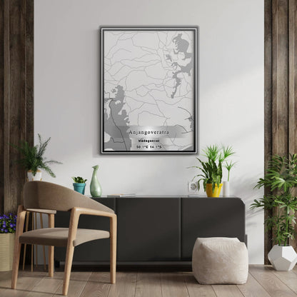 ROAD MAP OF ANJANGOVERATRA, MADAGASCAR BY MAPBAKES