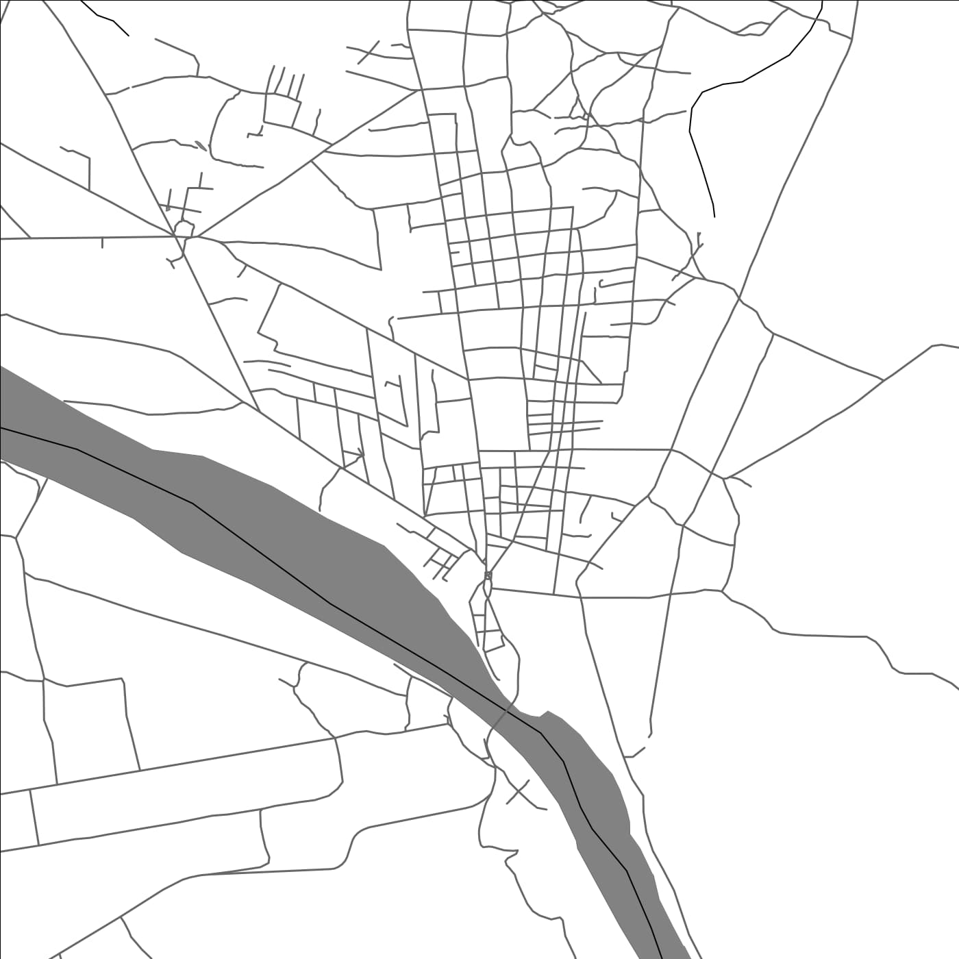 ROAD MAP OF AMBANJA, MADAGASCAR BY MAPBAKES