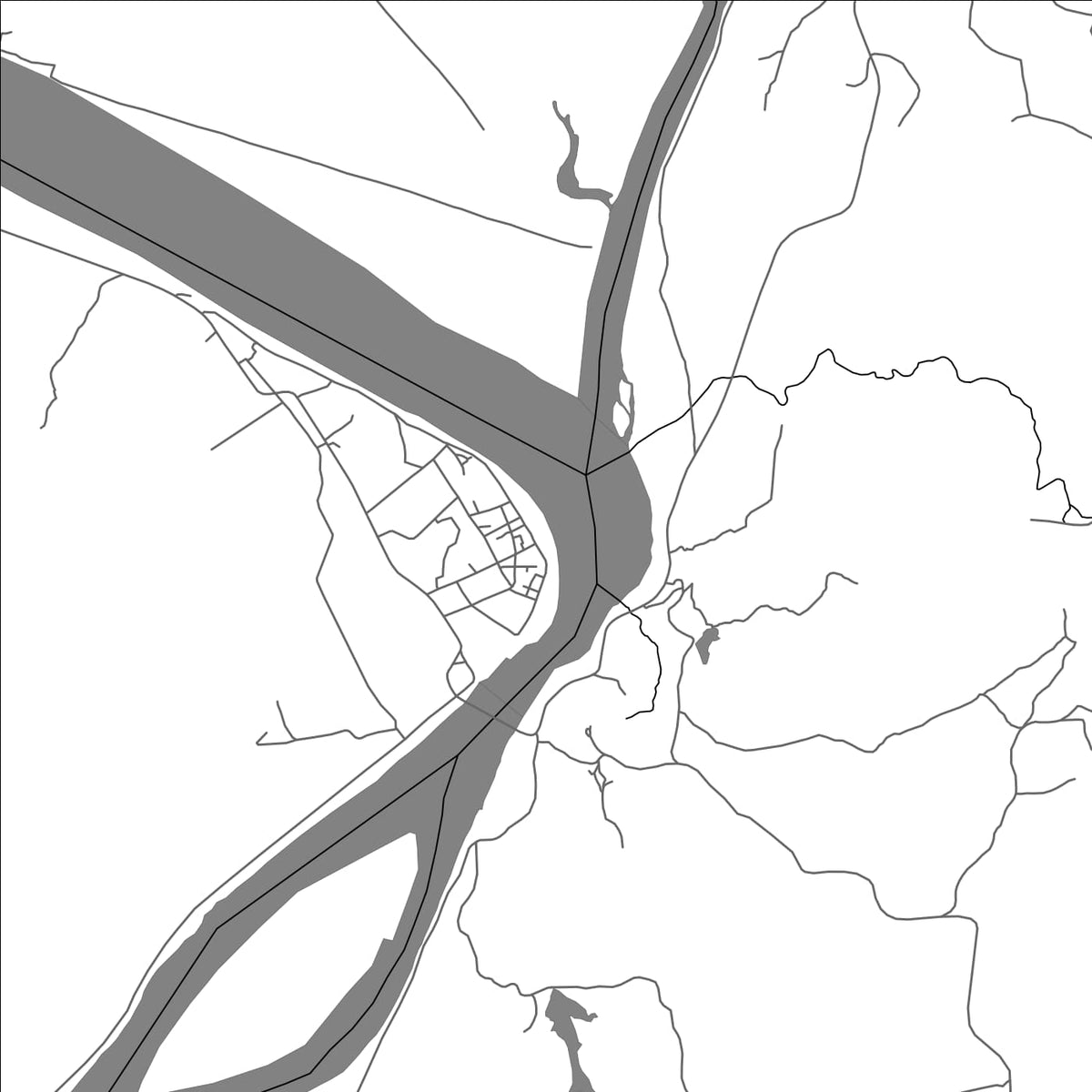 ROAD MAP OF AMPASIMANOLOTRA, MADAGASCAR BY MAPBAKES