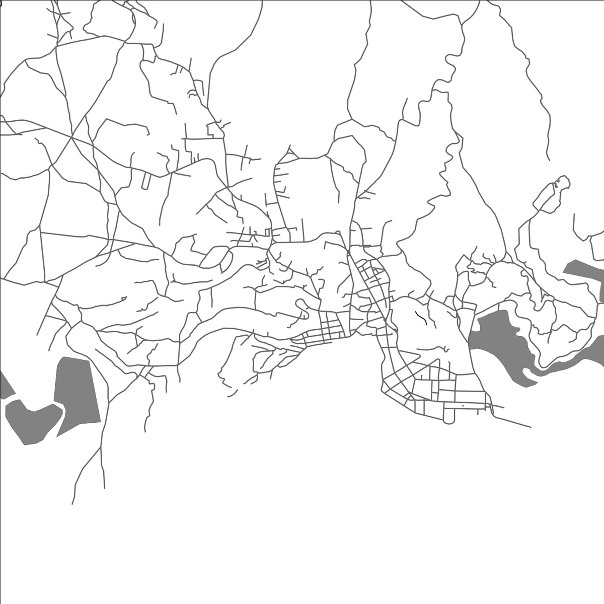 ROAD MAP OF ANDOANY, MADAGASCAR BY MAPBAKES