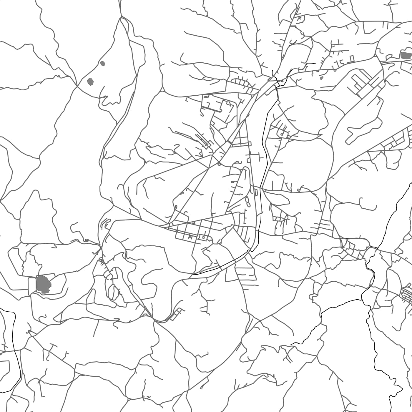 ROAD MAP OF FIANARANTSOA, MADAGASCAR BY MAPBAKES