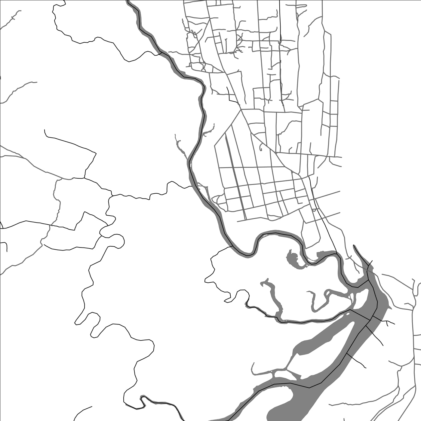 ROAD MAP OF MAHANORO, MADAGASCAR BY MAPBAKES