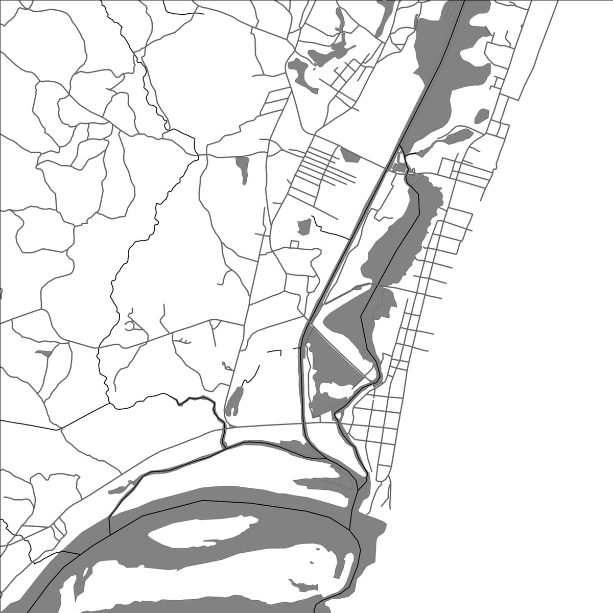 ROAD MAP OF MANANJARY, MADAGASCAR BY MAPBAKES