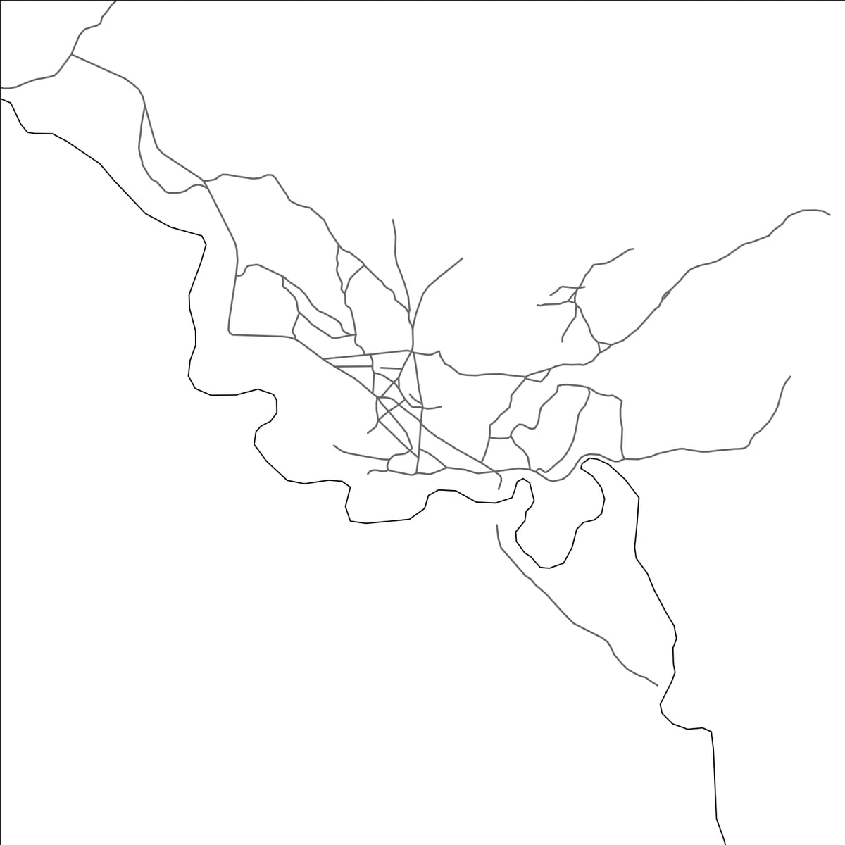 ROAD MAP OF TSARATANANA, MADAGASCAR BY MAPBAKES