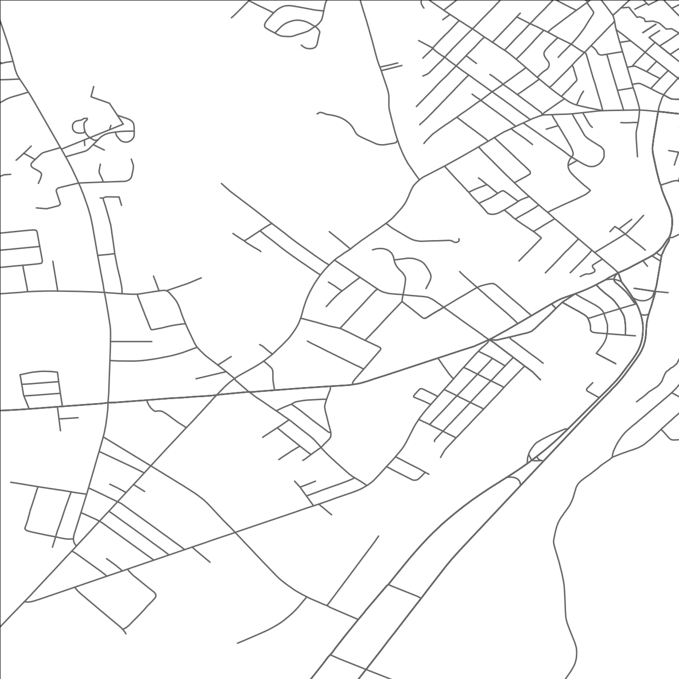 ROAD MAP OF AUBURN, MAINE BY MAPBAKES