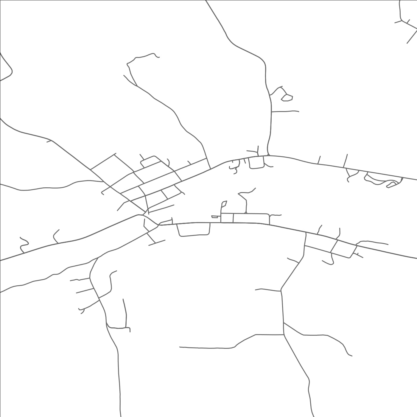 ROAD MAP OF KEZAR FALLS, MAINE BY MAPBAKES