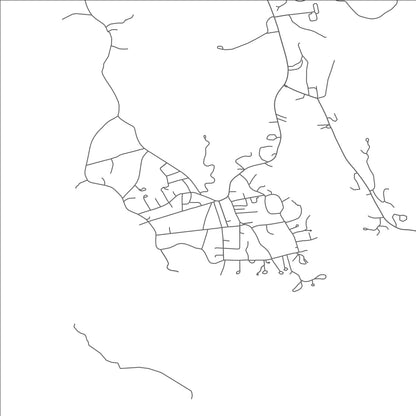 ROAD MAP OF NORTHEAST HARBOR, MAINE BY MAPBAKES