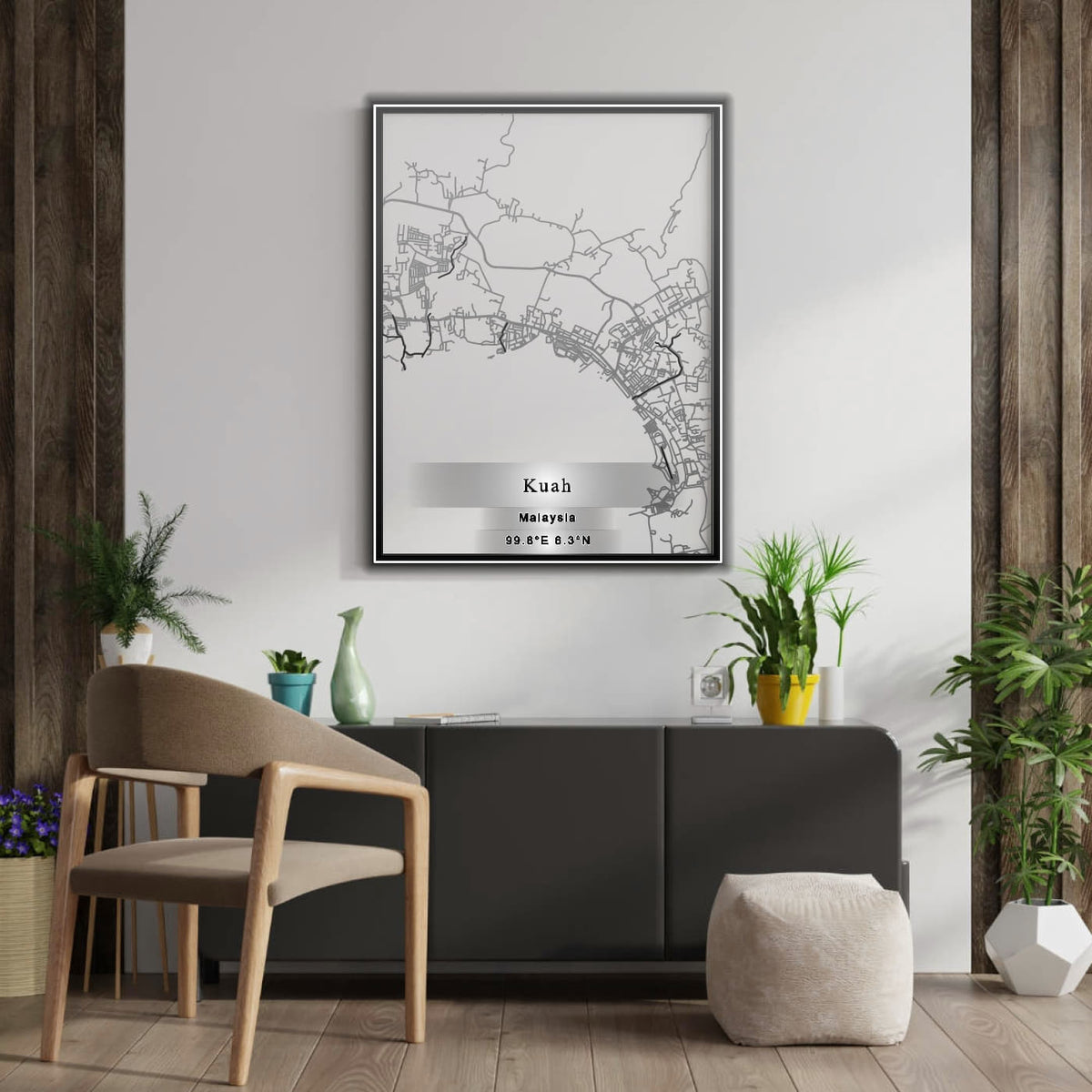 ROAD MAP OF KUAH, MALAYSIA BY MAPBAKES