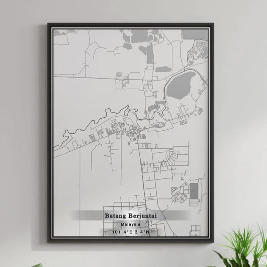 ROAD MAP OF BATANG BERJUNTAI, MALAYSIA BY MAPBAKES