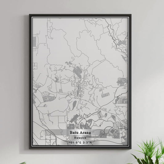 ROAD MAP OF BATU ARANG, MALAYSIA BY MAPBAKES