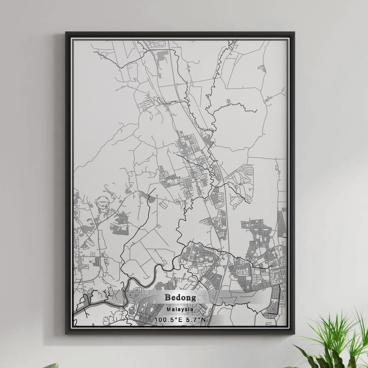 ROAD MAP OF BEDONG, MALAYSIA BY MAPBAKES