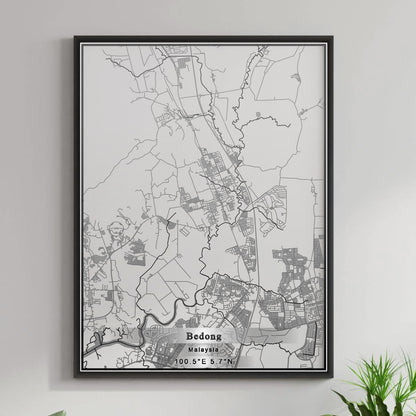 ROAD MAP OF BEDONG, MALAYSIA BY MAPBAKES