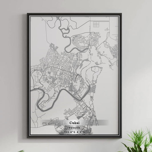 ROAD MAP OF CUKAI, MALAYSIA BY MAPBAKES