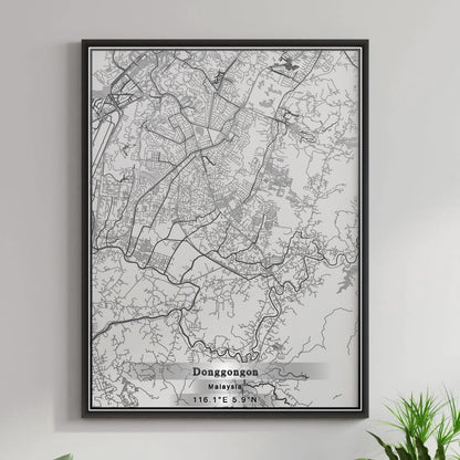 ROAD MAP OF DONGGONGON, MALAYSIA BY MAPBAKES