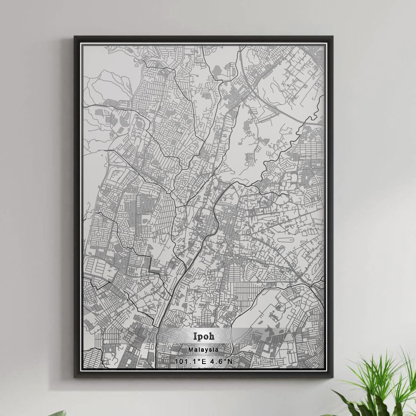 ROAD MAP OF IPOH, MALAYSIA BY MAPBAKES