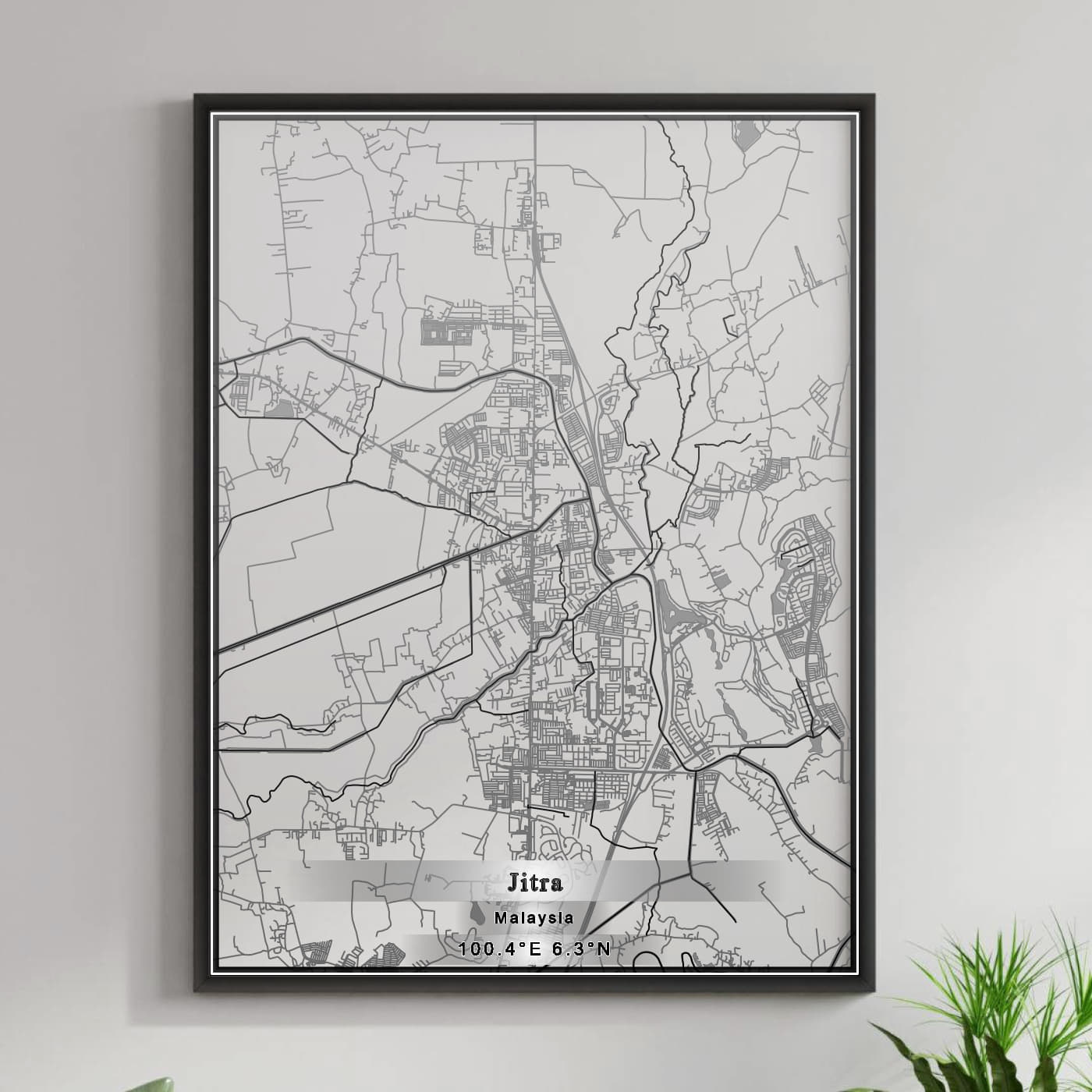 ROAD MAP OF JITRA, MALAYSIA BY MAPBAKES