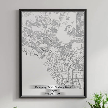 ROAD MAP OF KAMPUNG PASIR GUDANG BARU, MALAYSIA BY MAPBAKES