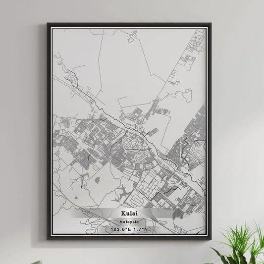 ROAD MAP OF KULAI, MALAYSIA BY MAPBAKES