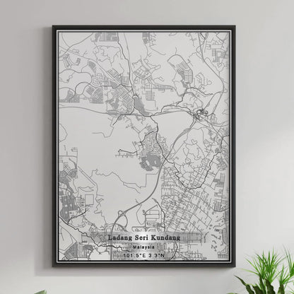 ROAD MAP OF LADANG SERI KUNDANG, MALAYSIA BY MAPBAKES