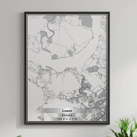 ROAD MAP OF LUMUT, MALAYSIA BY MAPBAKES